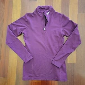 Nike Fit Fleece Lined Quarter Zip | Size Small